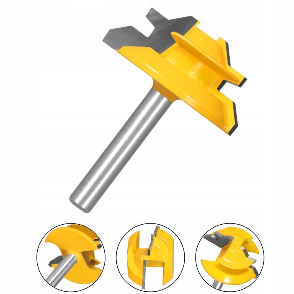 Frezy do łączeń w drewnie 45 stopni 35mm chwyt 8mm Kod producenta FREZ-DRE-SLOT-8-35-45ST