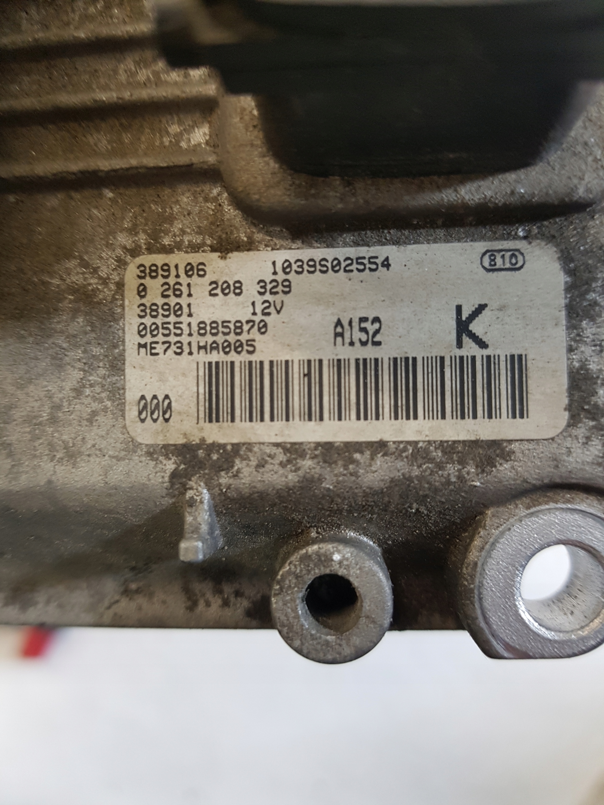computer of the engine control unit ALFA ROMEO 156 0261208329