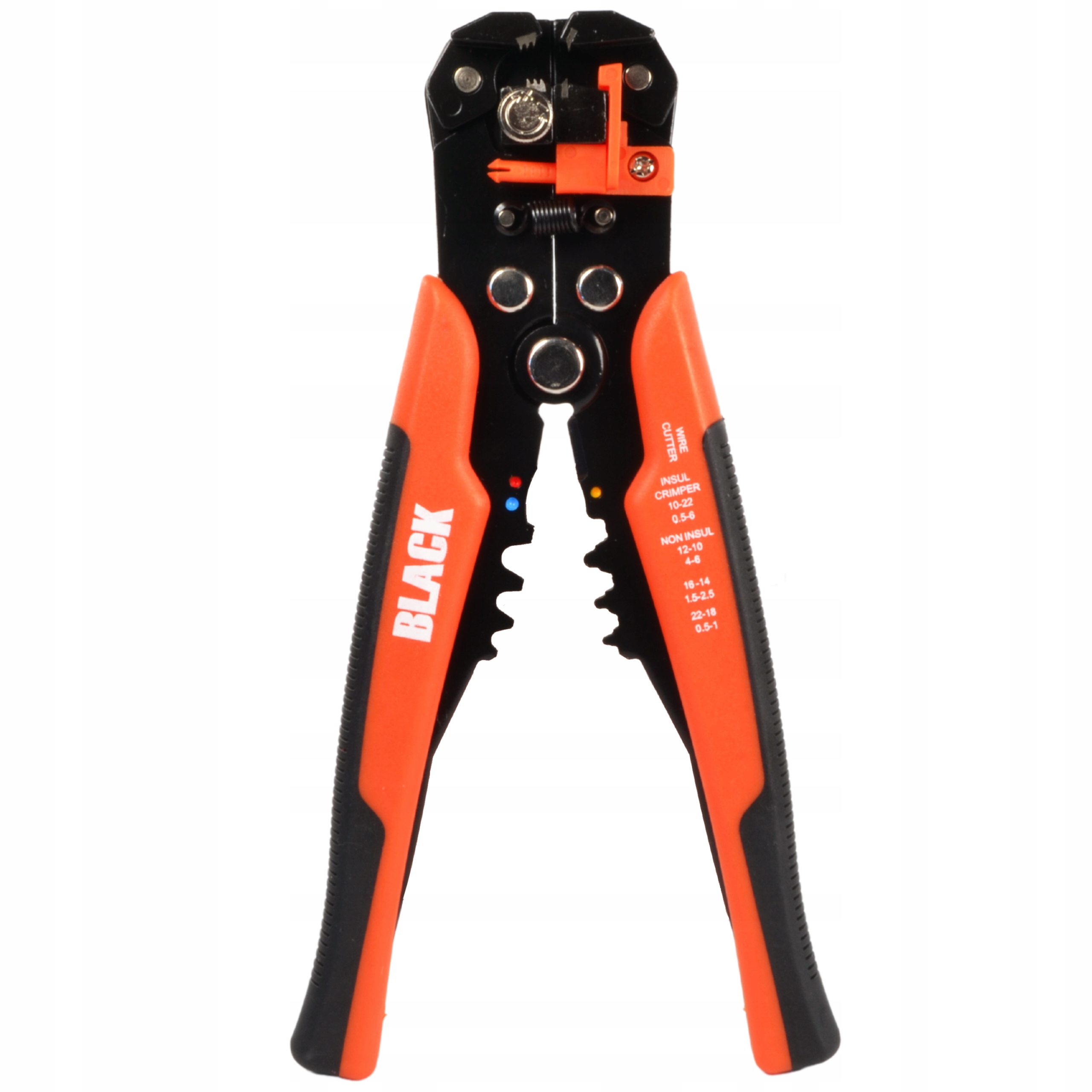 ZESTAW AUTOMATYCZNY ŚCIĄGACZ IZOLACJI KABLI ZACISKARKA PRZEWODÓW 5W1 BLACK EAN (GTIN) 5907724597234