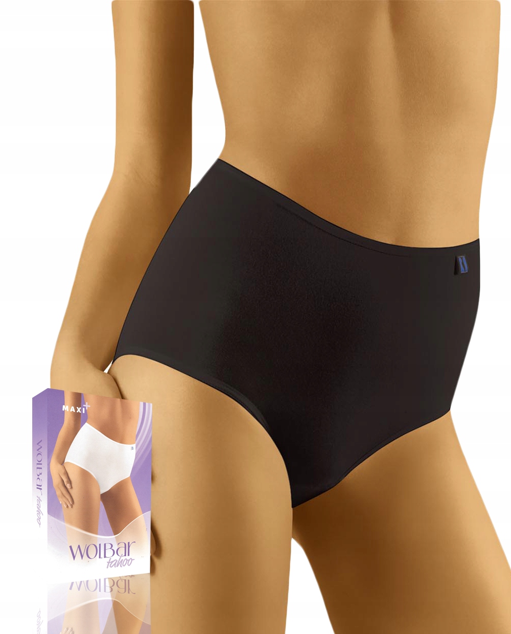 

seksowne Wolbar maxi Komfortowe figi czarne XL