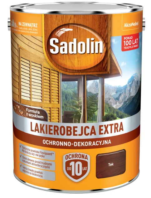 

Sadolin Extra- lakierobejca do drewna, tek [3], 5l