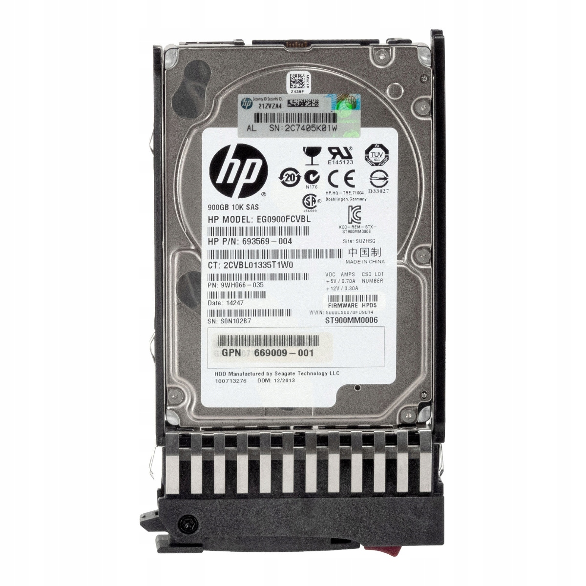 Hp 693569-004 665749-001 900GB 10K 64MB SAS-2 2.5" EG0900FCVBL Hdd serverový disk