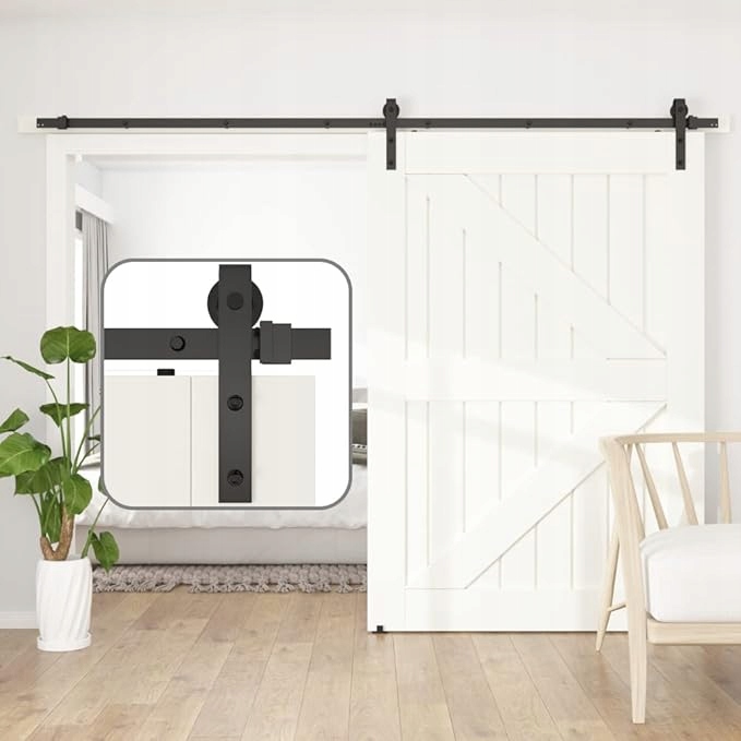 Sada posuvných dveří Sankeytew kování pro dveře stodoly 244 cm