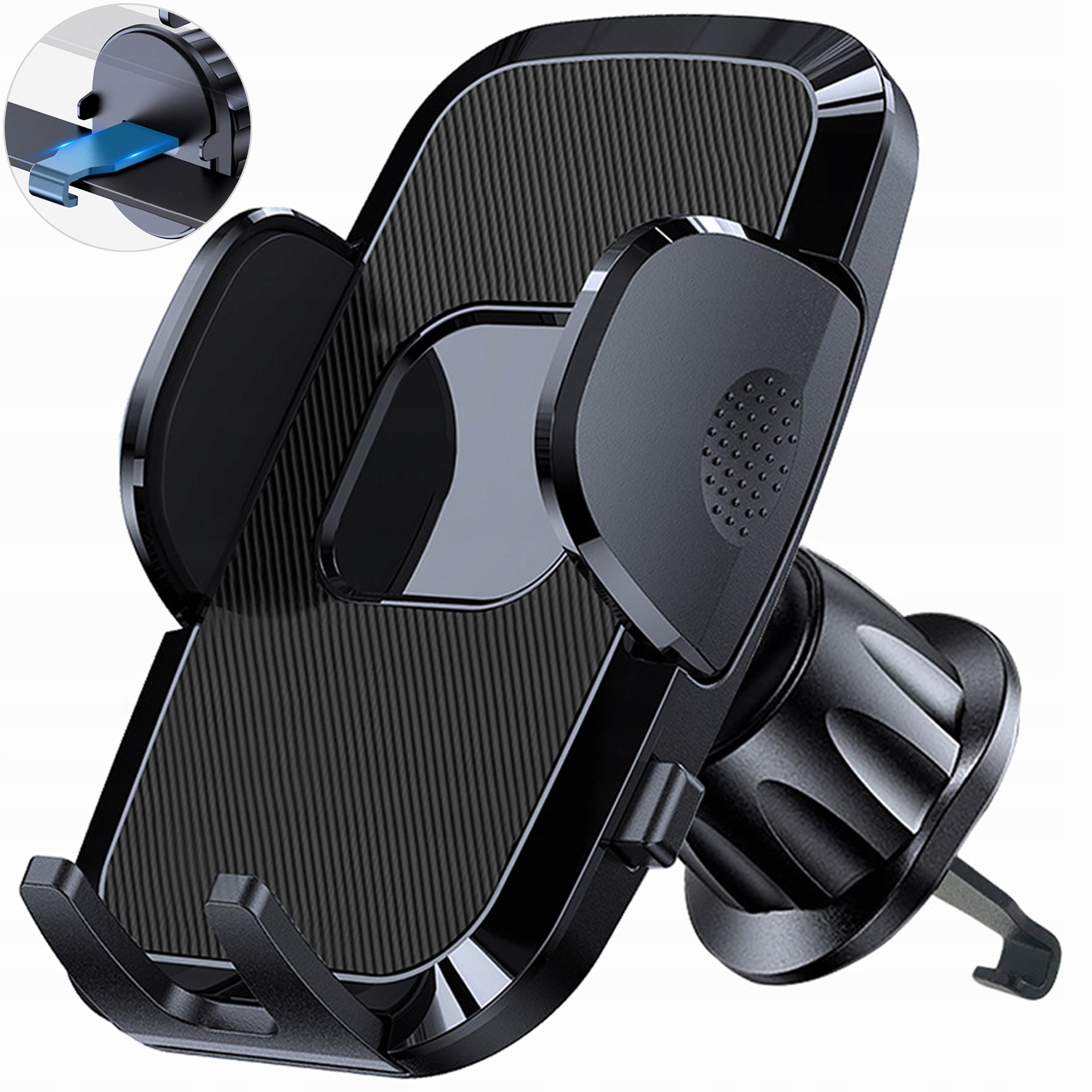 Uchwyt Wieszak Na Telefon Na Kratkę Wylot Powietrza Do Samochodu Z Przycisk