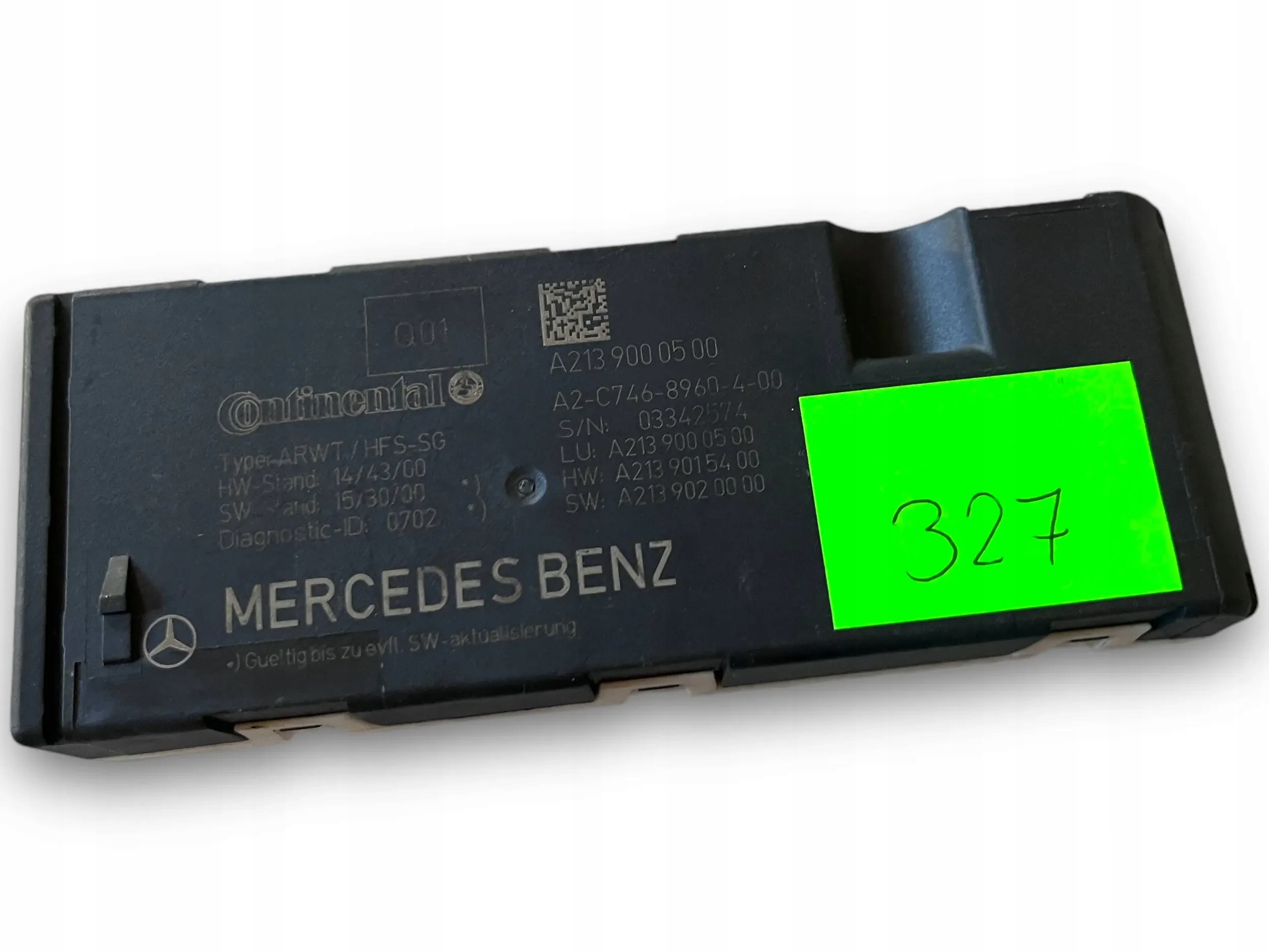 MERCEDES E KLASA W213 control unit bonnet boot 2139000500 @M