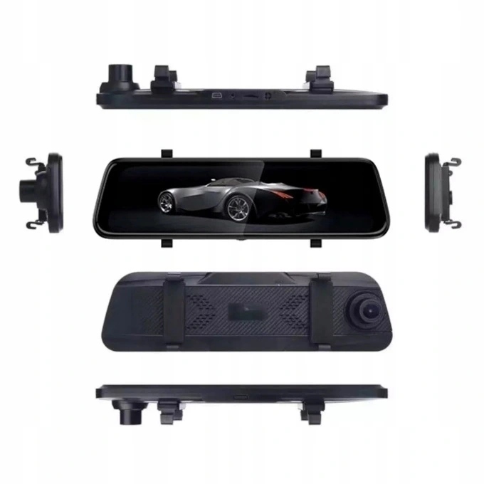 REJESTRATOR W LUSTERKU FULL HD 9 66 KAMERA COFANIA Color black