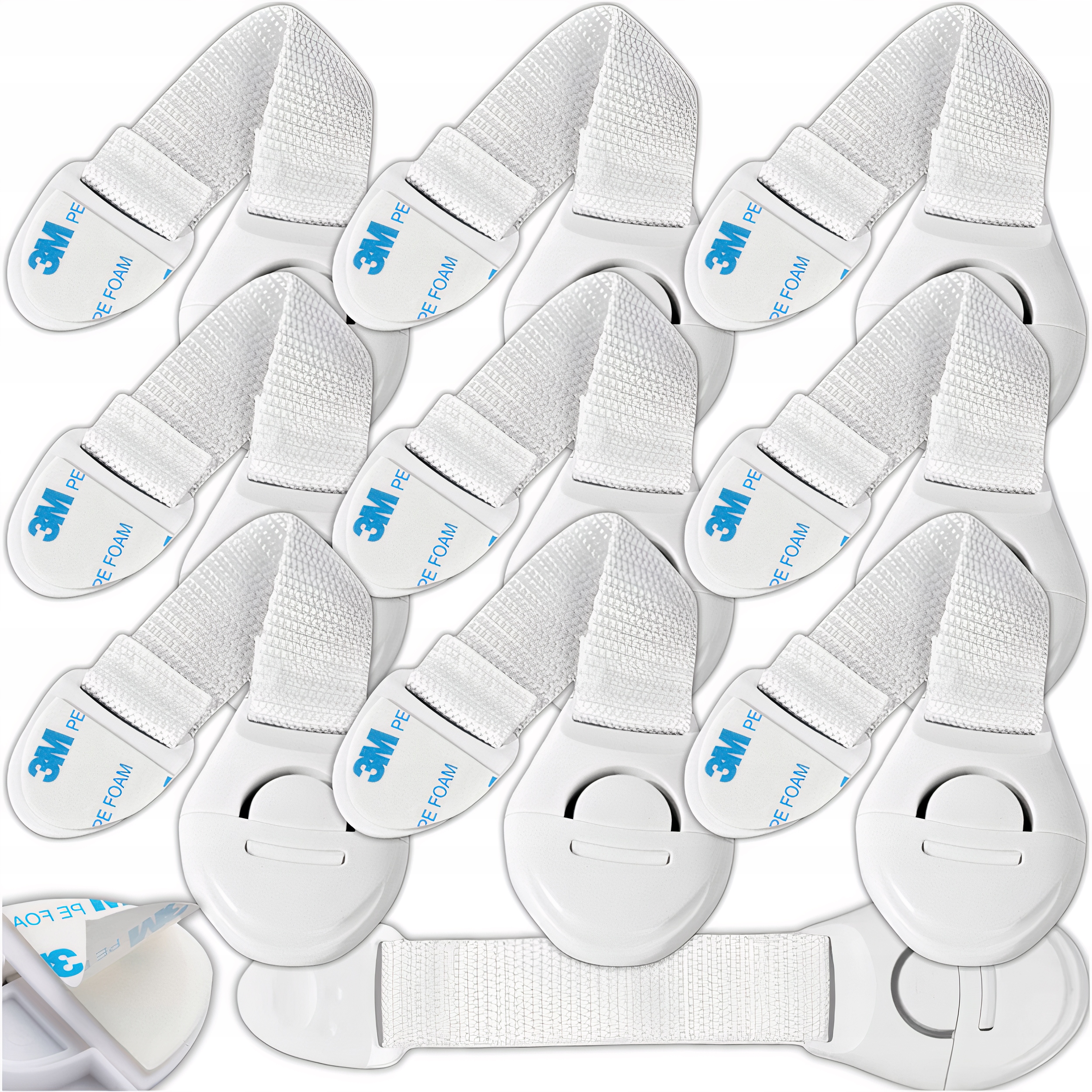 10x ZABEZPIECZENIA SZAFEK BLOKADA SZUFLAD MEBLI DRZWI PRZED DZIEĆMI TRZYMA+ Kod producenta ZABEZPIECZENIE SZAFEK BLOKADA SZUFLAD MEBLI