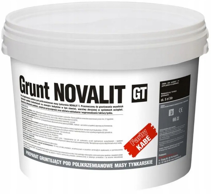 Kabe Novalit Grunt Pod Tynki Polikrzemianowe 5L