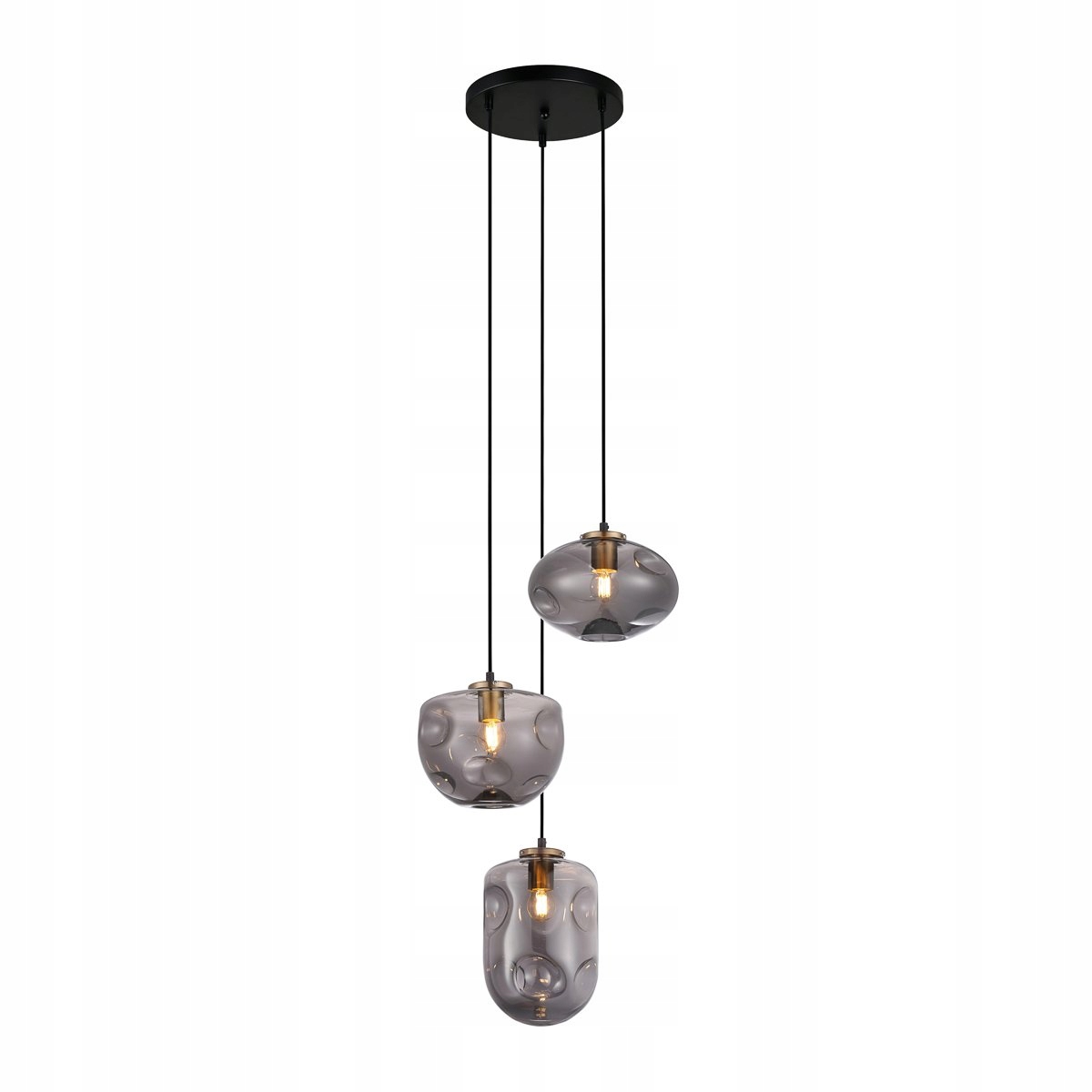 Závesná lampa Hatella PND-112038-3A-BRO+SG Italux Moderná stropná lampa