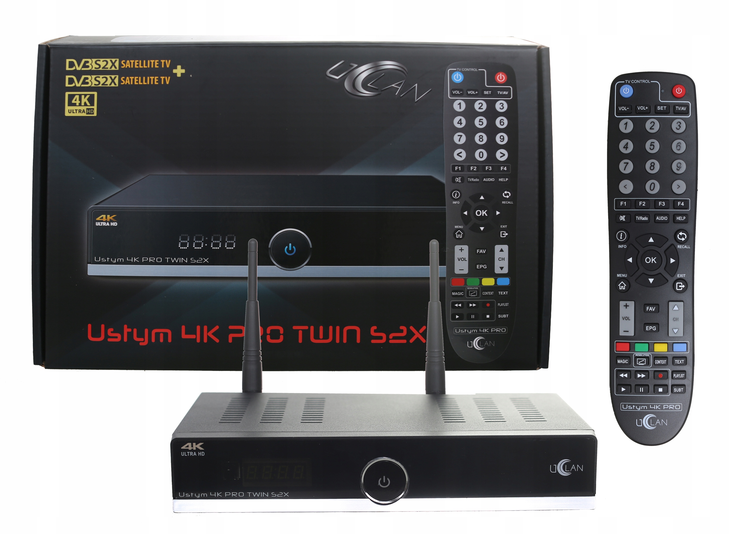 USTYM 4K PRO Twin Enigma2 Oscam IPTV Kodi Netflix