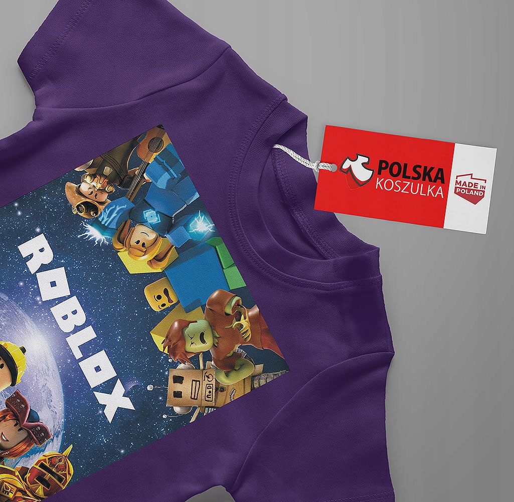 T-SHIRT KOSZULKA DLA DZIECKA ROBLOX 128 SUPER JAKOŚĆ Tematyka, motyw Bluzaka Z Krótkim Rękawem Na WF Sportowa Młodzieżowa Z Nadrukiem Wzory Dziecięca Dla Chłopaca Dziewczynki Prezent