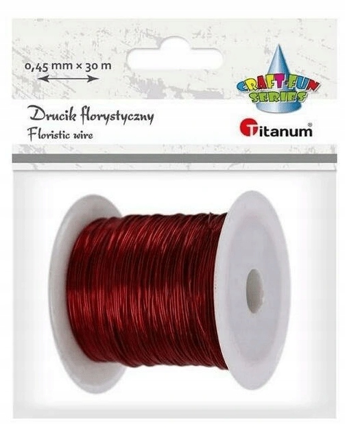 

Drucik florystyczny dekoracyjny Czerwony Titanum