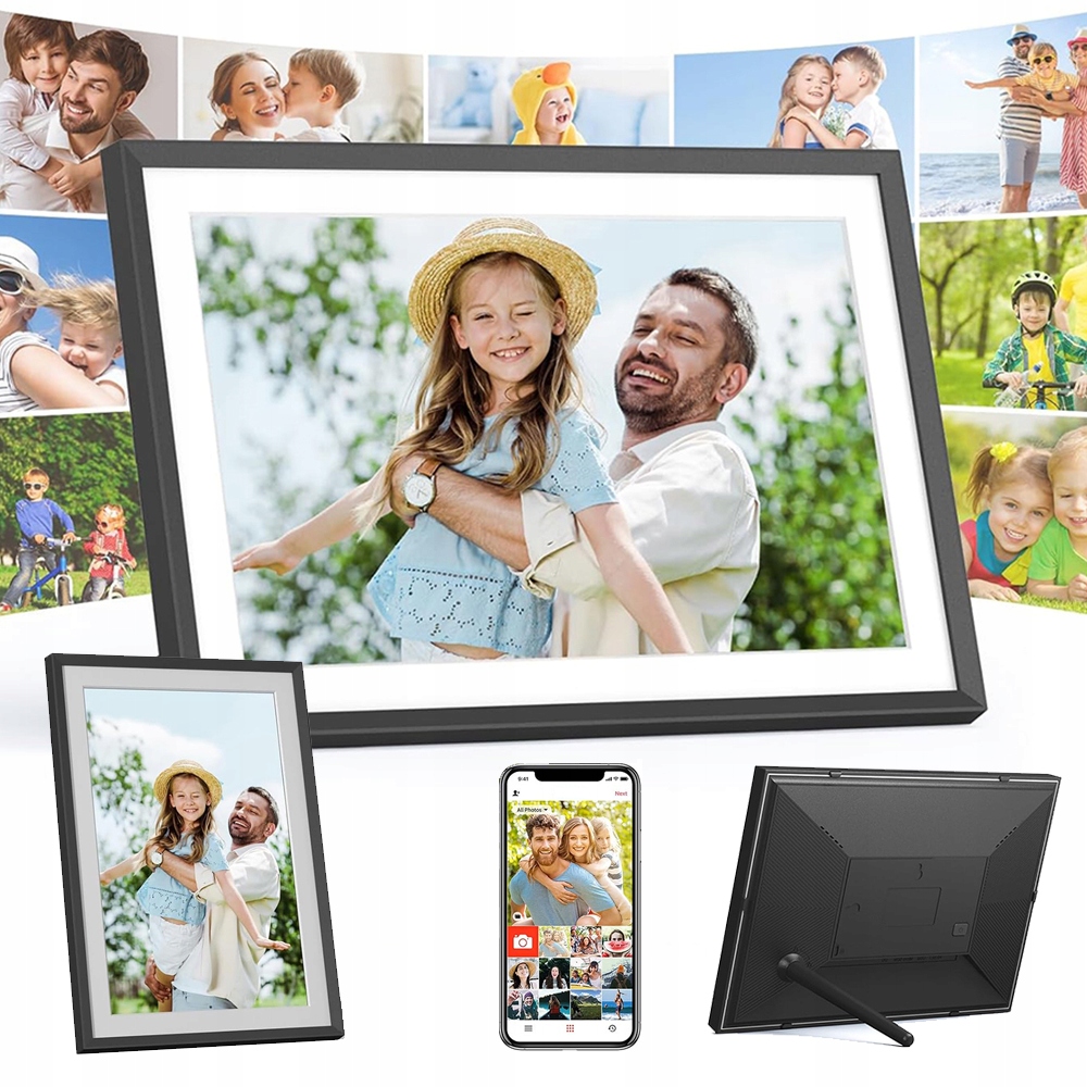 Digitální Rámeček Na Fotografie 10.1" Wifi 32GB Ips Dotykový Displej Pamětní Album