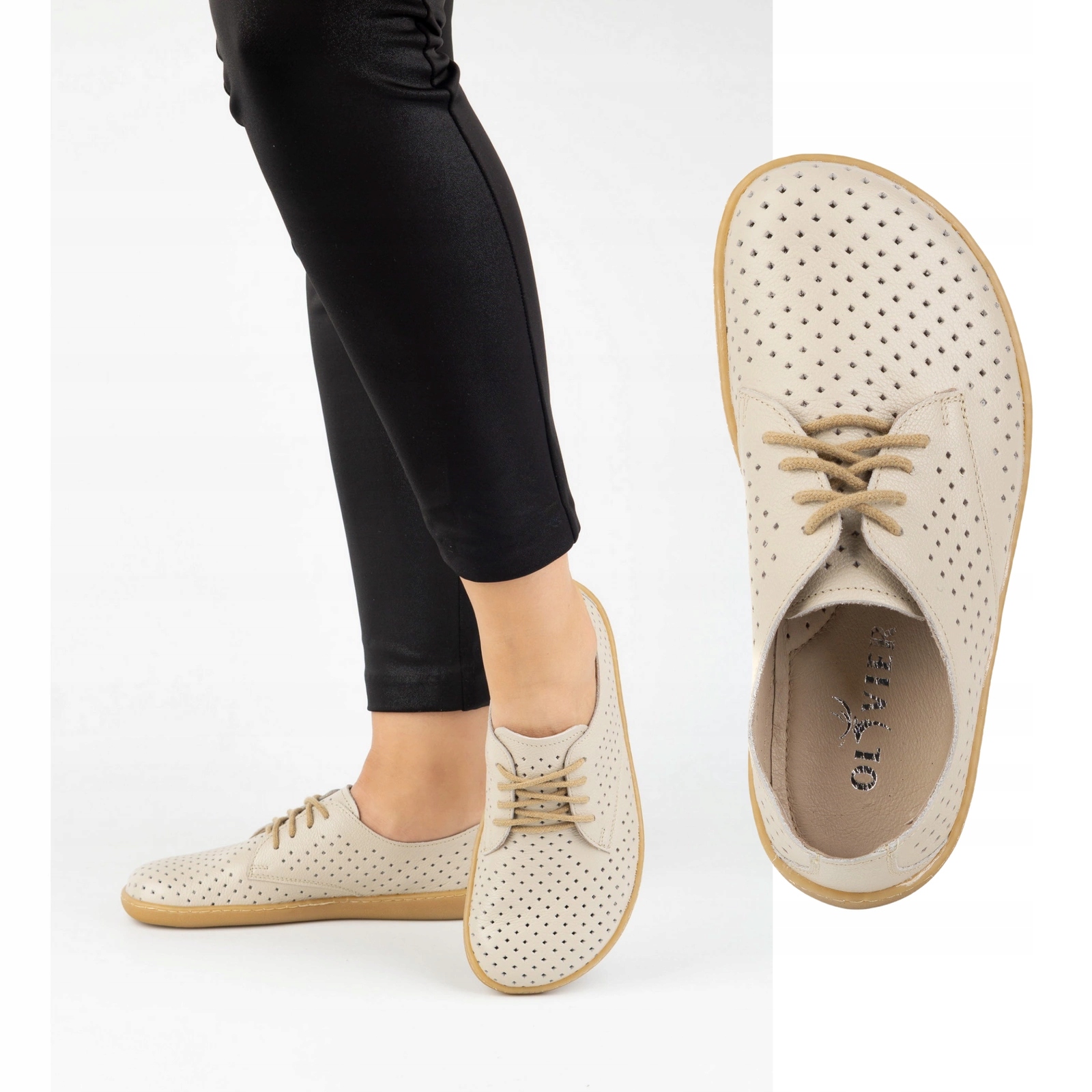 Barefoot Dámské minimalistické tenisky 1288POL béžové 39