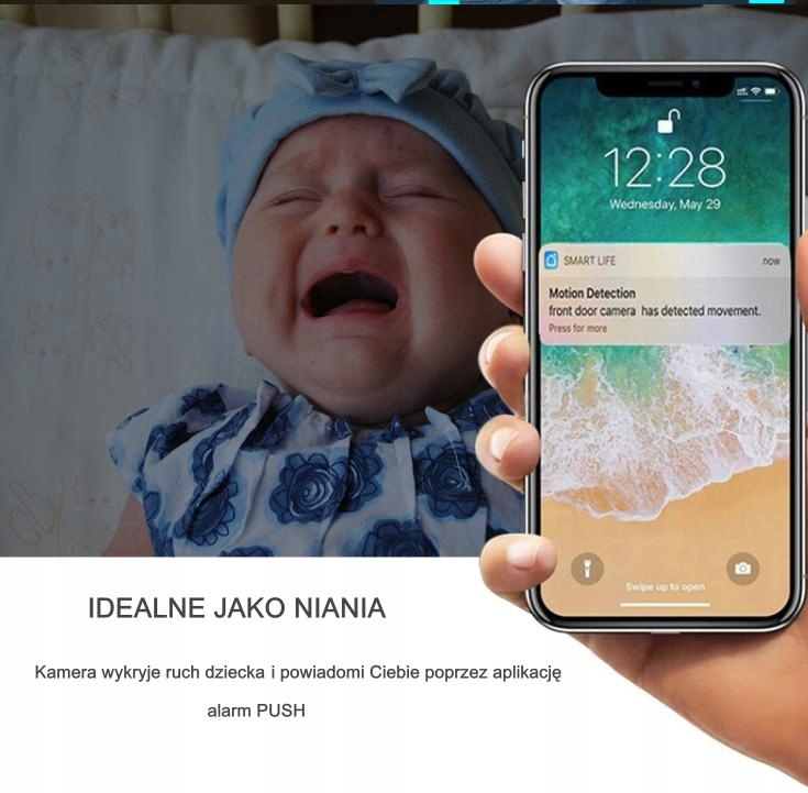 Kamera Tuya Smart SCO12-WL2 z funkcją alarmu i aut Zasilanie sieciowe