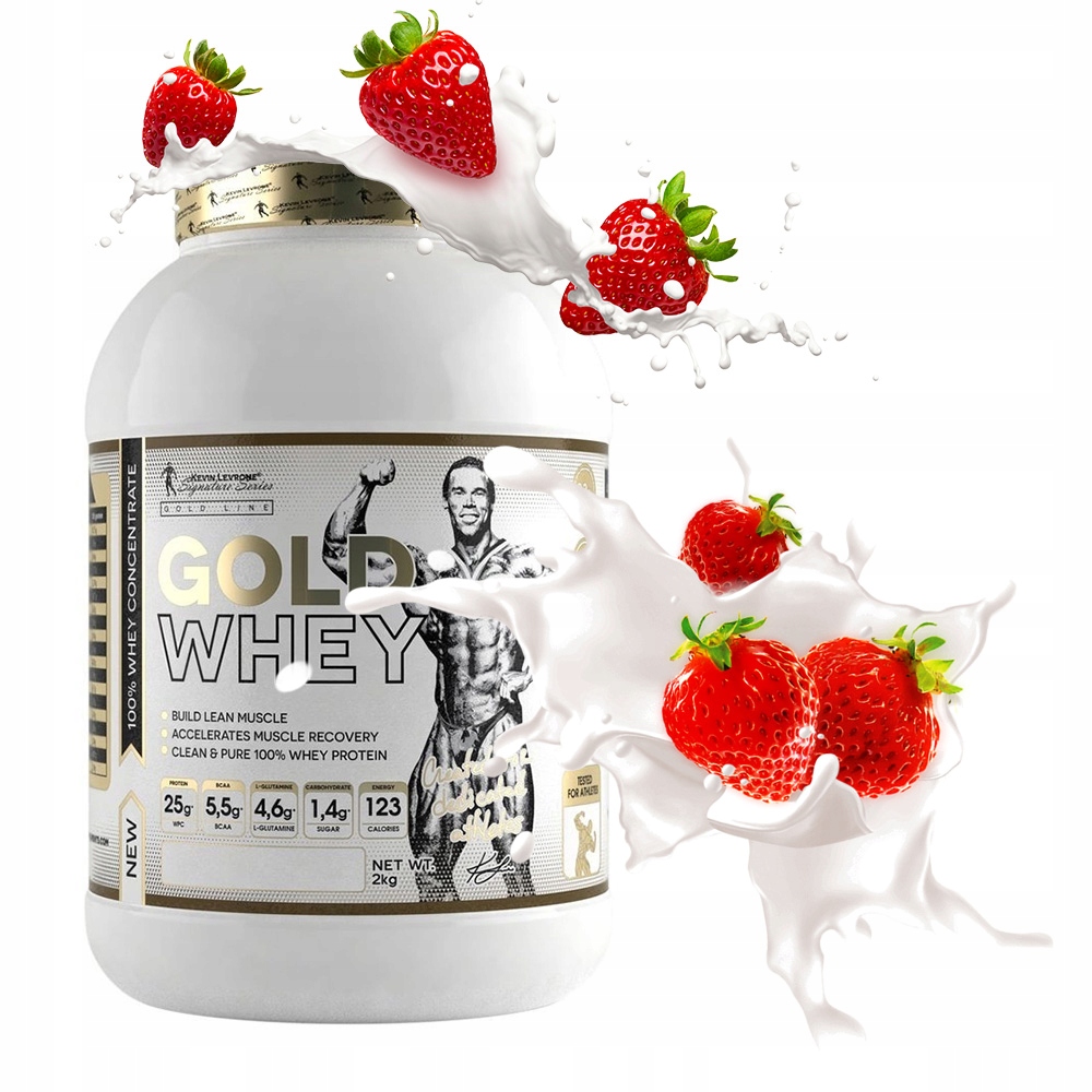 Syrovátkový protein Wpc Gold Whey 2000g Kevin Levrone Jahoda
