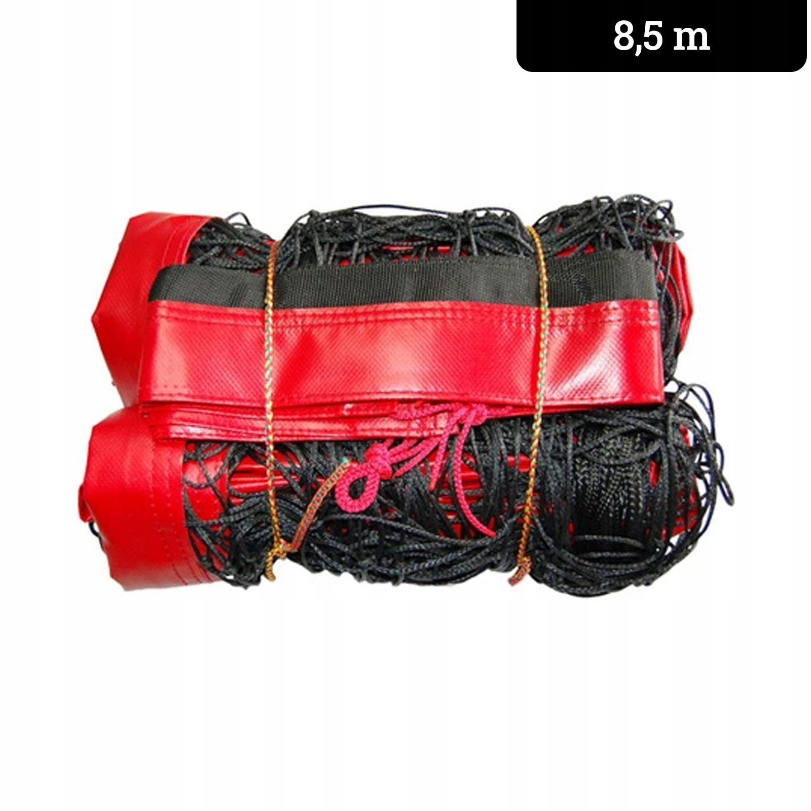 Siatka do siatkówki plażowej treningowa czerwona 8,5 m