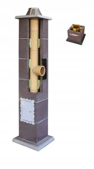 Keramický kouřový komínový systém Leier Basic 5 m fi 200 komínový set