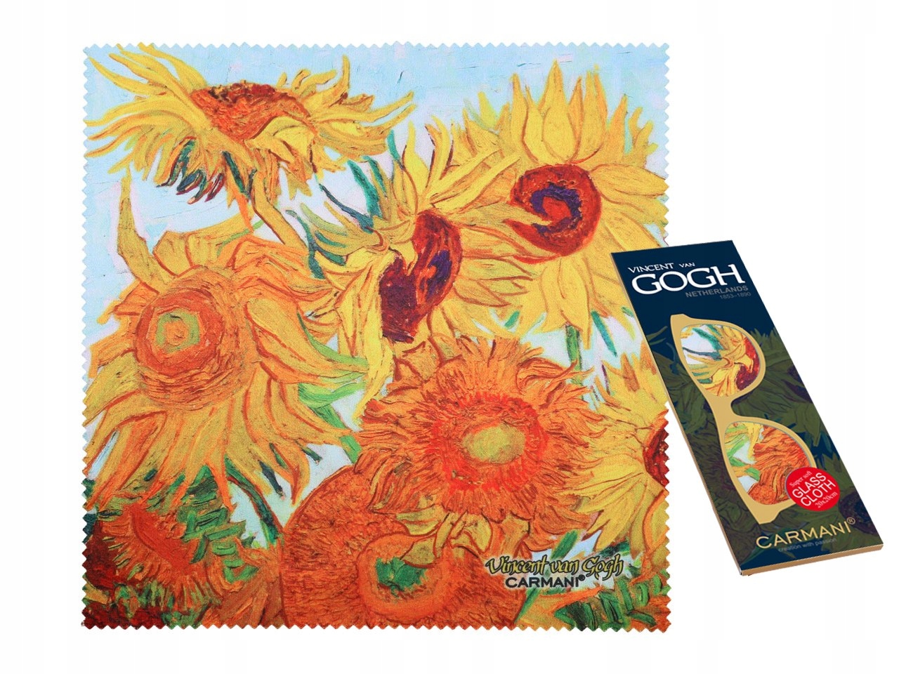 

Duża ściereczka do okularów Van Gogh Słoneczniki