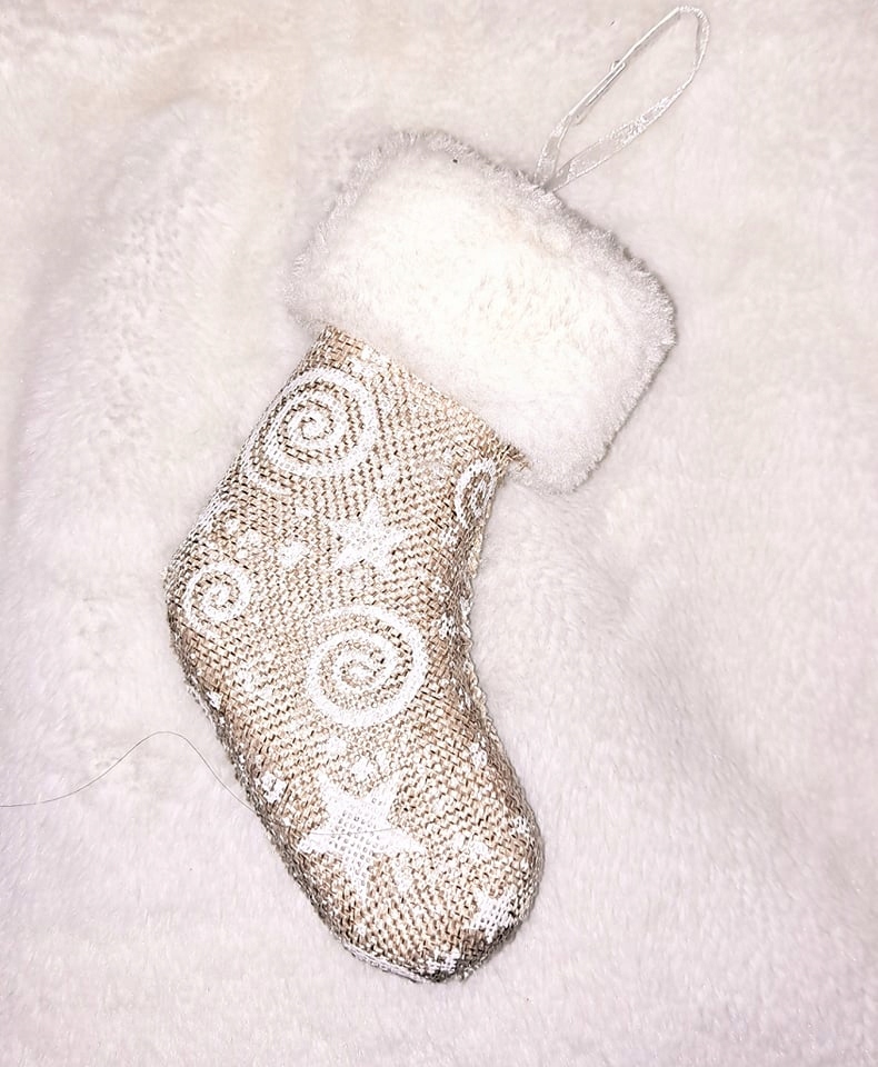 OZDOBA ŚWIĄTECZNA NA CHOINKĘ SKARPETA