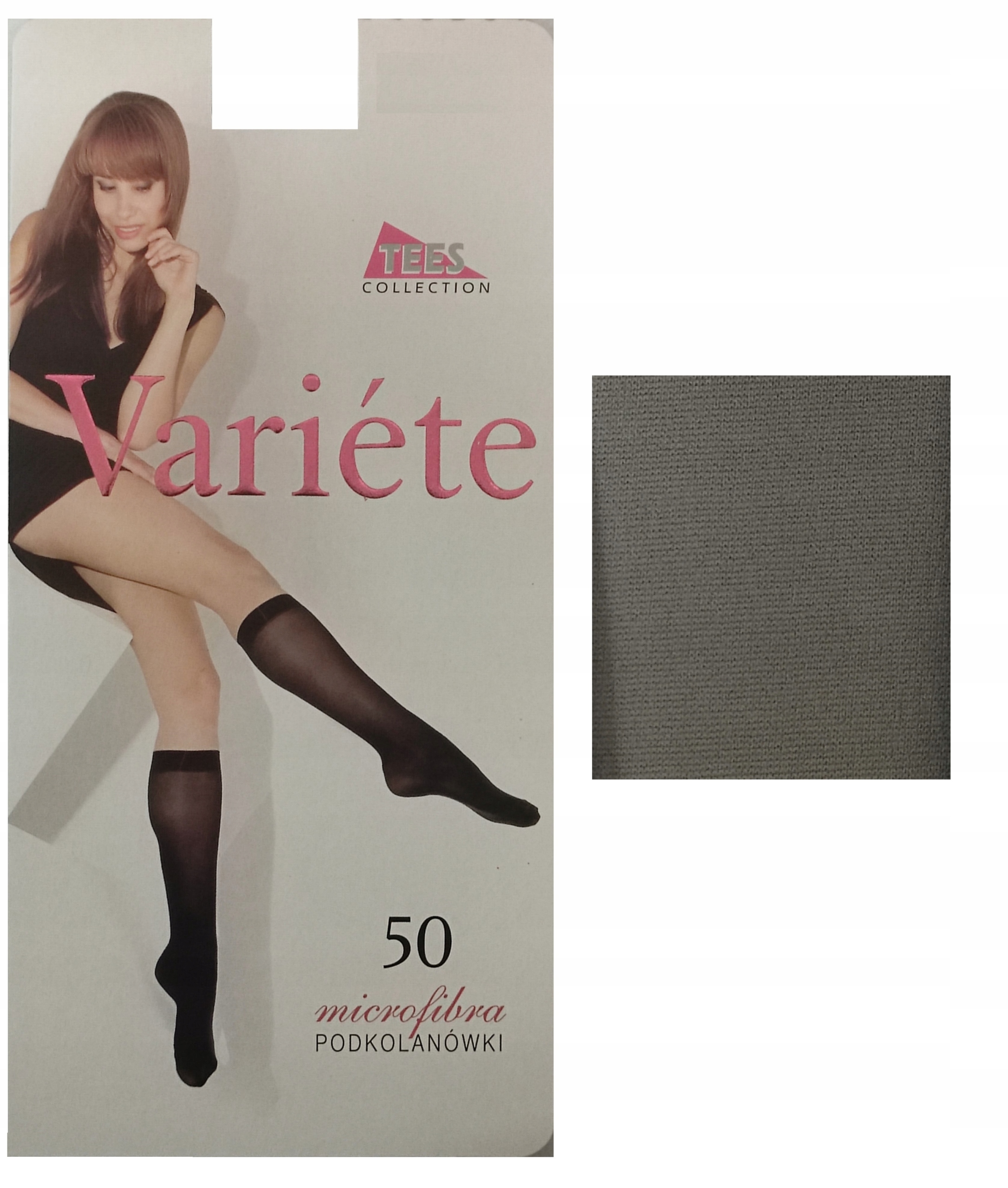 

Podkolanówki microfibra damskie 50den Szary