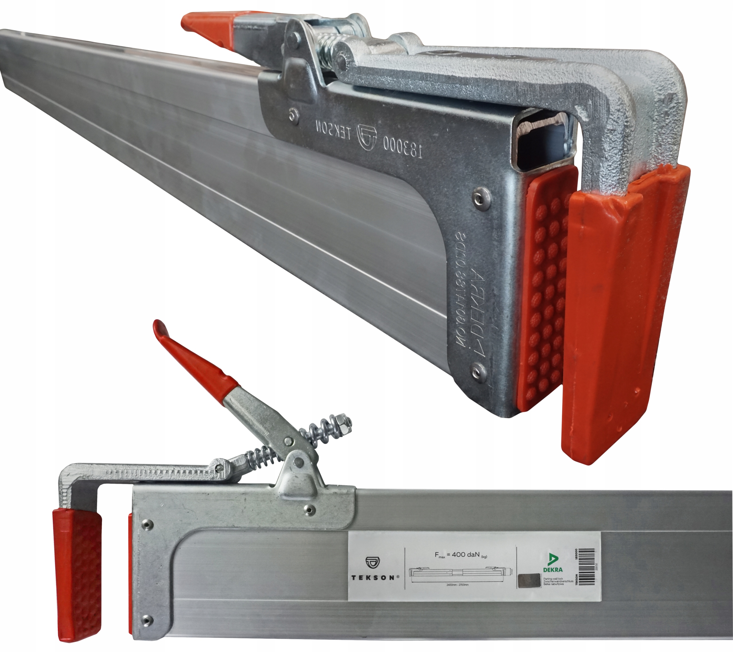 Hliníkový nábřežní bezpečnostní nosník pro autobus 2100-2400 mm Dekra