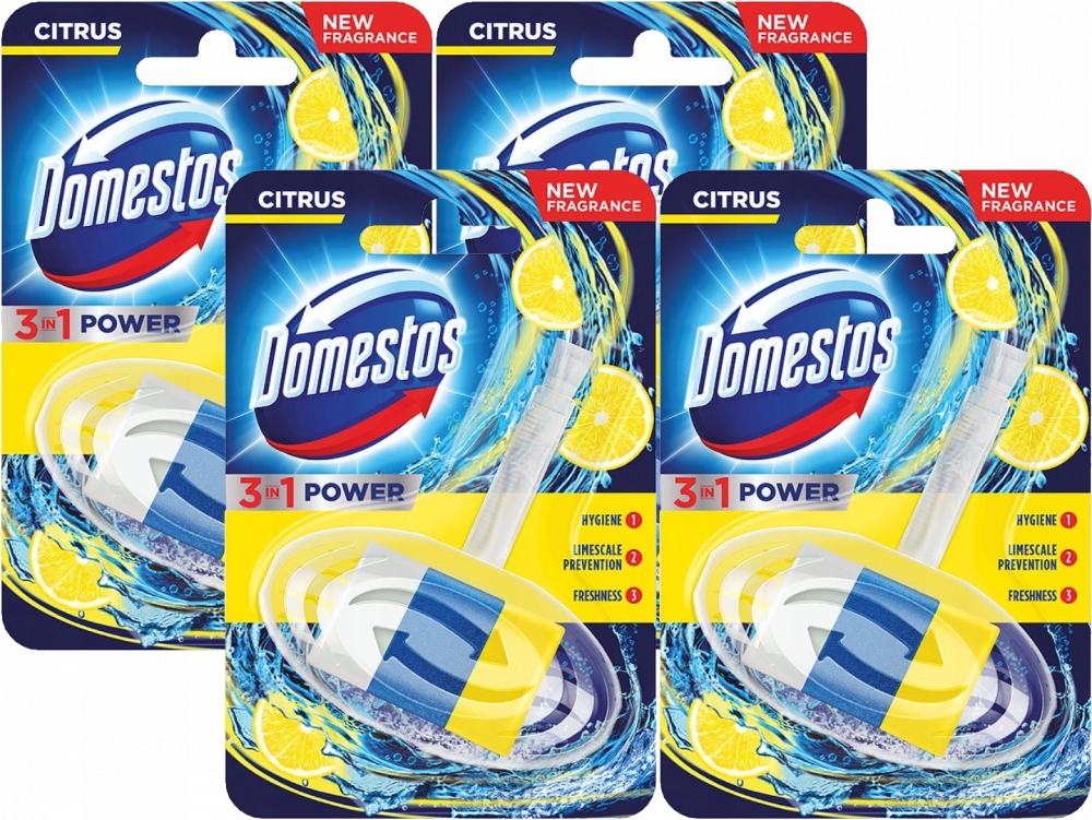 

Kostka zapachowa do toalet Domestos 3w1 MIX x 4