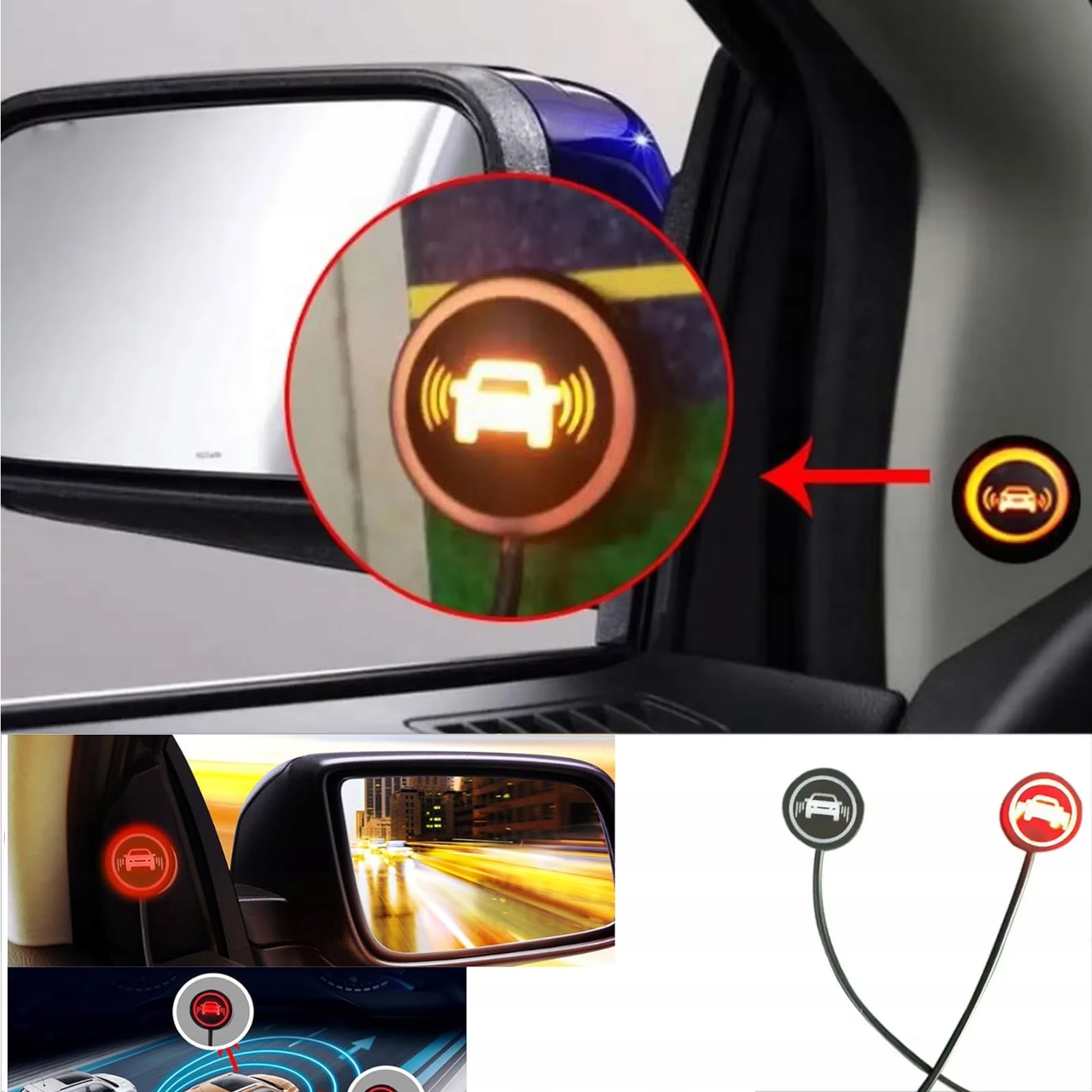 Bsd systém detekcie, monitorovanie mŕtveho uhla, zmena pásu