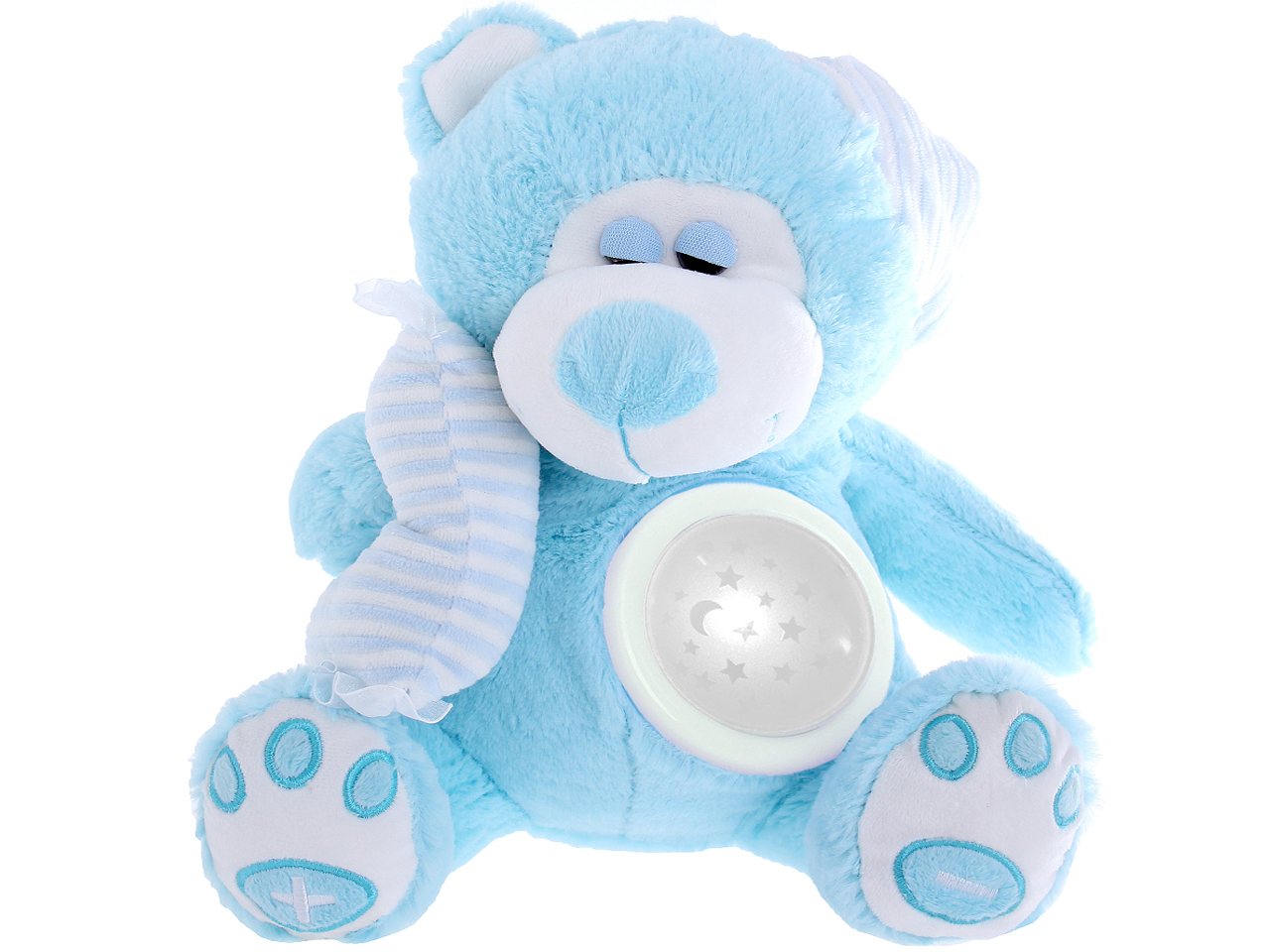 MIŚ ŚPIOSZEK BABY LOVE KOŁYSANKI LAMPKA PROJEKTOR Materiał plastik