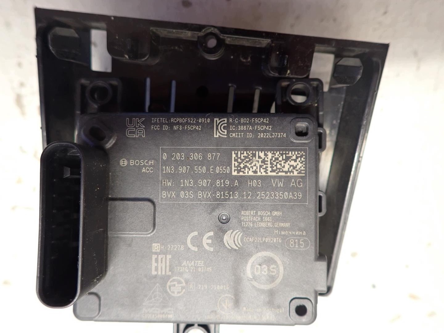 Distronic radar VW SEAT SKODA AUDI 1N3907550E