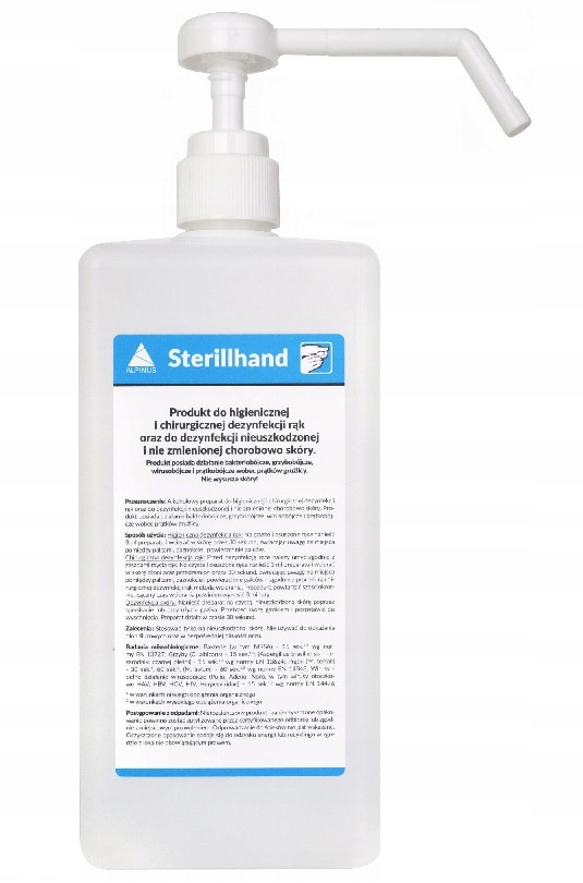 

Sterillhand 1L Z Pompką Płyn Do Dezynfekcji Rąk