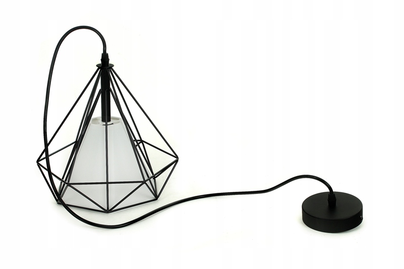 

Lampa wisząca nowoczesna czarny druciak modny