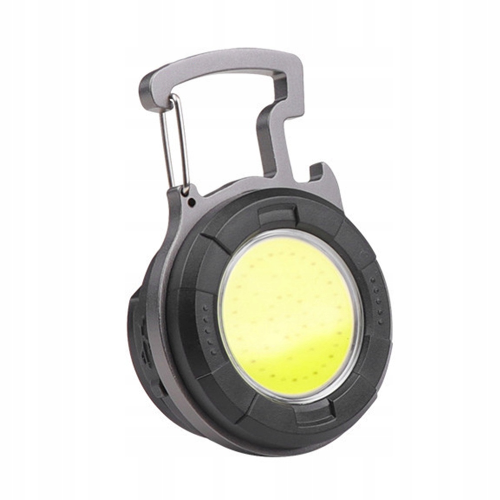 Latarka Brelok Usb Aluminiowa Czarna 500 Lumenów 4 Tryby