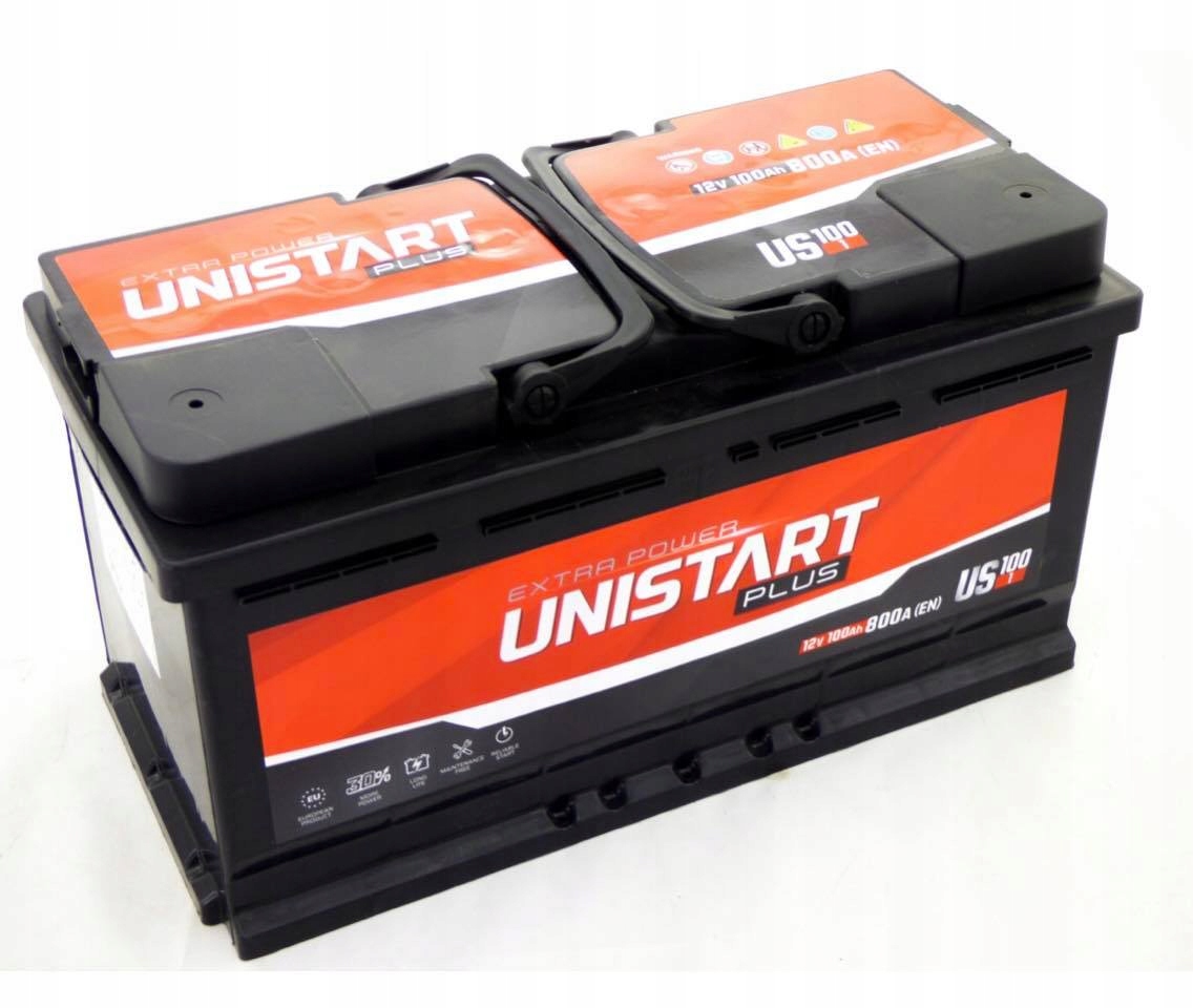 AKUMULATOR 100AH 800A P+ Long Life UNISTART PLUS