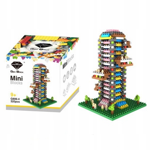 NAJMNIEJSZE KLOCKI ARCHITECTURE WIEŻA BUNGEE MINI BUDOWLA 320EL