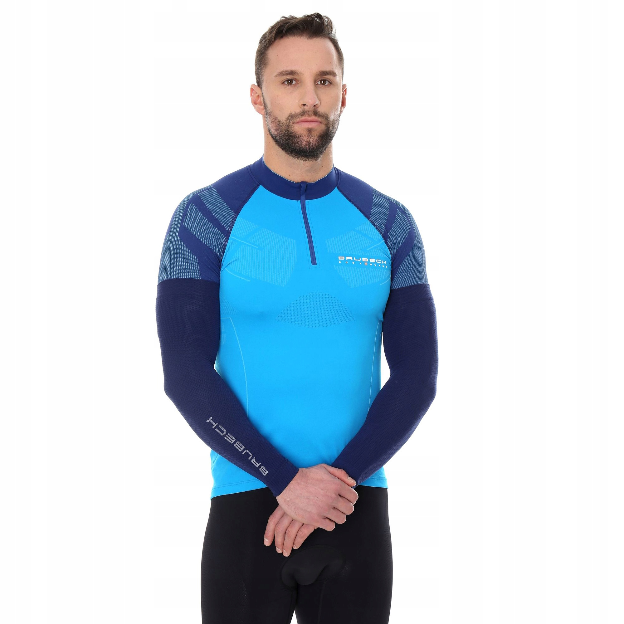 RĘKAWKI ROWEROWE BRUBECK kolarskie NA ROWER termoaktywne OCIEPLACZE Model 3DBikePRO