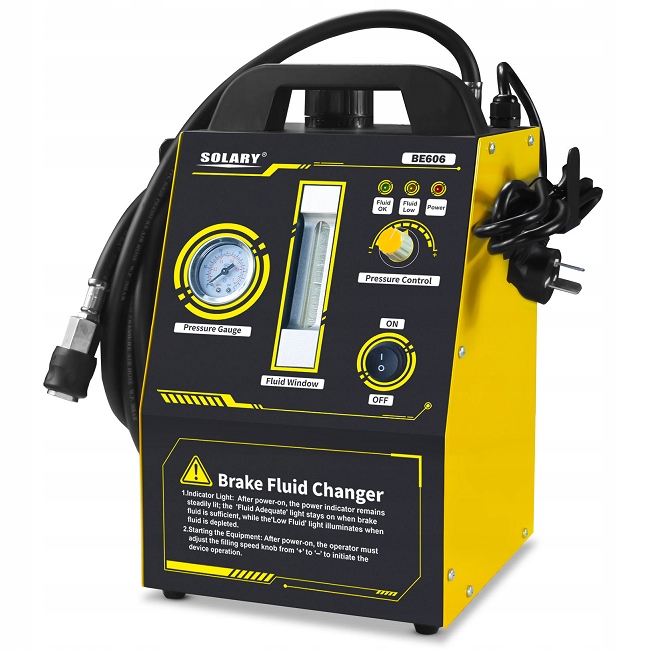 Zařízení pro odvzdušňování výměny brzdové kapaliny Solary BE606