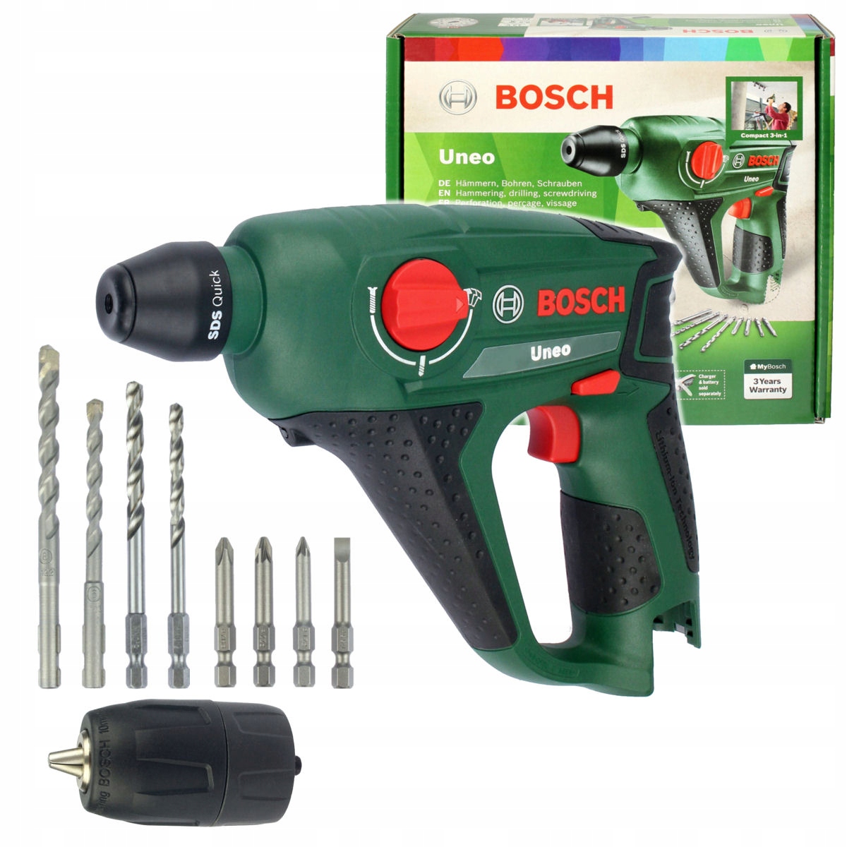 MŁOTOWIERTARKA AKUMULATOROWA 12V UNEO BOSCH korpus body