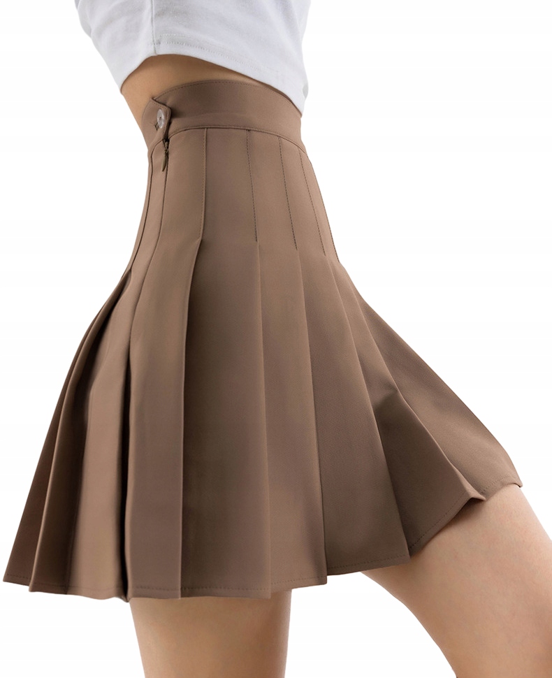 SPÓDNICA PLISOWANA MINI SPÓDNICZKA Z PODSZEWKĄ Kolor czarny