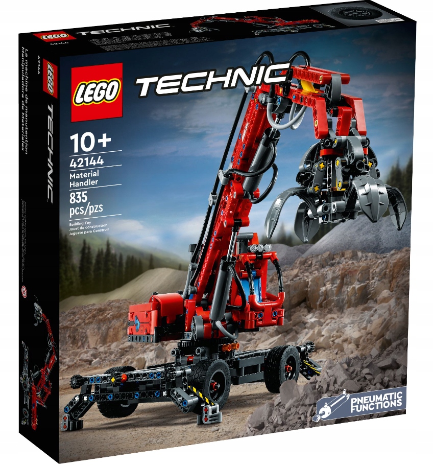 Lego Technic Dźwig z chwytakiem 42144 853 elementy