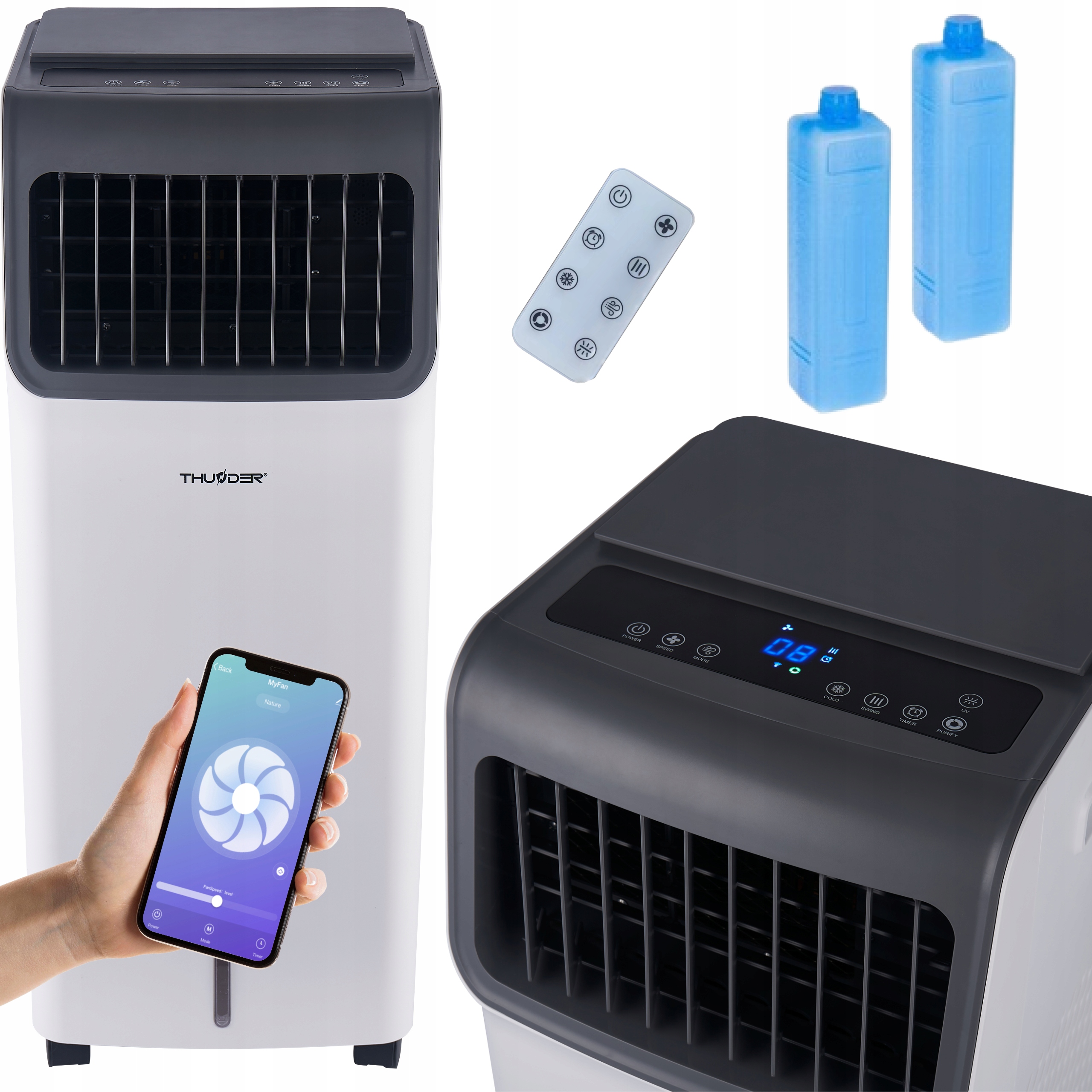 Nawilżacz klimator Thunder Breeze 4w1 Wifi wkłady