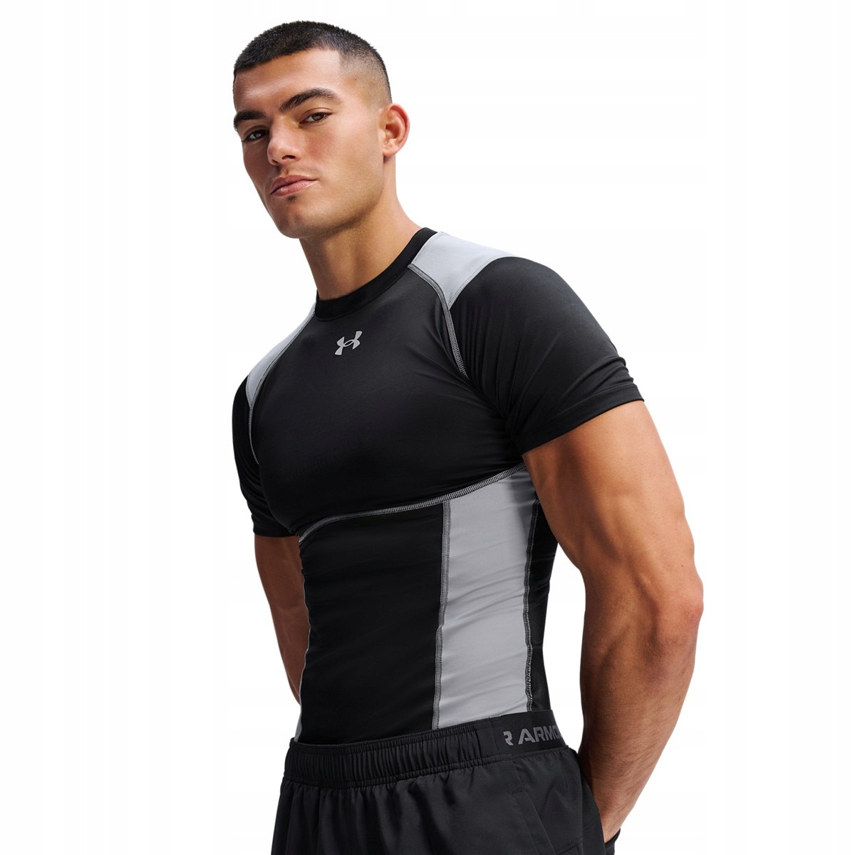 Męska koszulka treningowa Under Armour Ua HeatGear Elite Comp Ss Czarny M