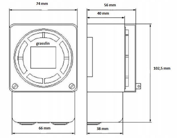Zegar sterujący włącznik programator Grasslin 571. Kod producenta Tactic 571