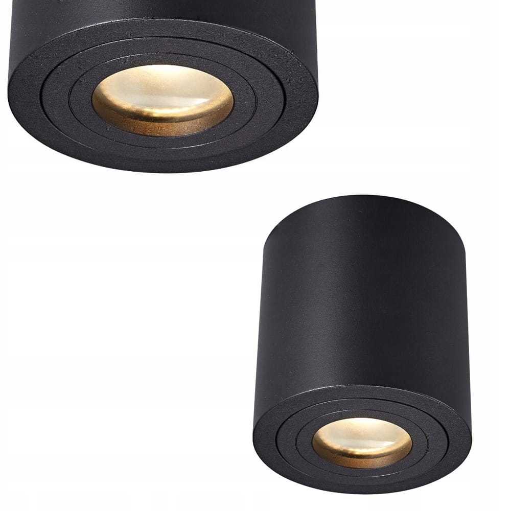 Černá stropní trubka IP44 Rondip Sl pro kuchyňskou koupelnu Zuma Line