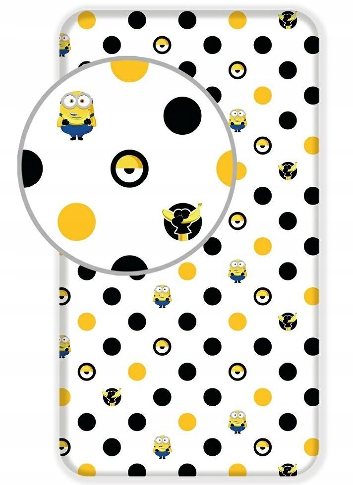

Prześcieradło bawełniane 90x200 Minionki