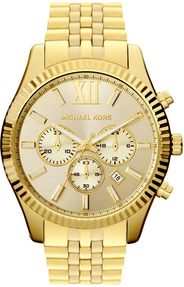 Hodinky pánské Michael Kors MK8281 zlaté fashion na plavání