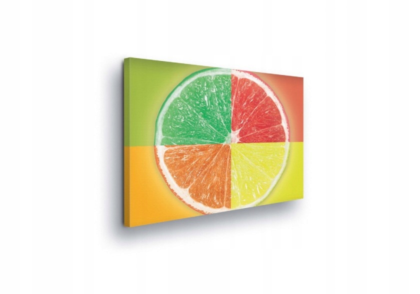 Obraz 80x60 Citrusy ovoce limetka grapefruit pomeranč citron barvy