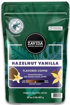 Kawa ziarnista Arabica Zavida waniliowo-orzechowa 907 g