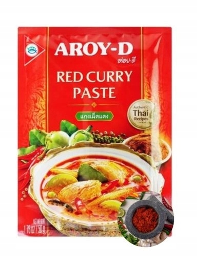 Levně 9x Kari pasta červená koření marináda paste aroy-d 50 g
