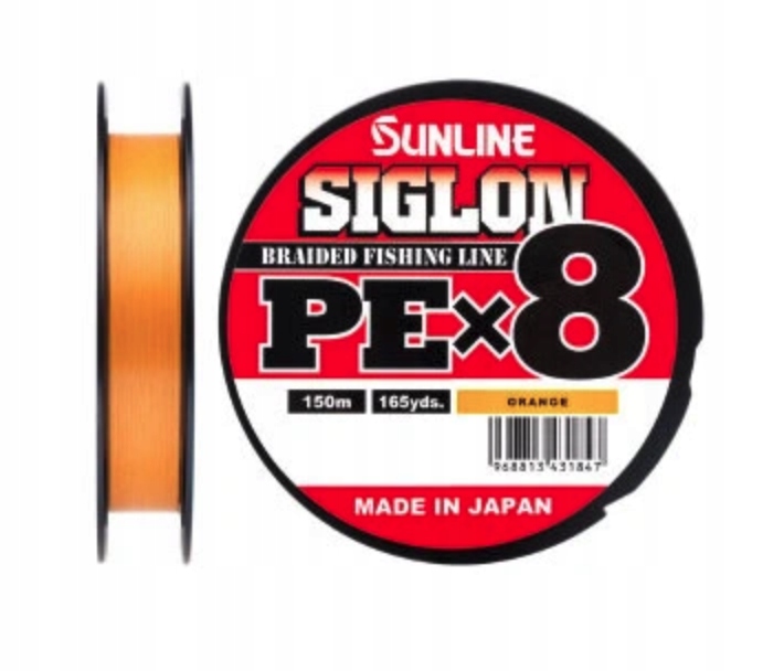 Sunline Siglon X8 Pe 2,0 150M Orange